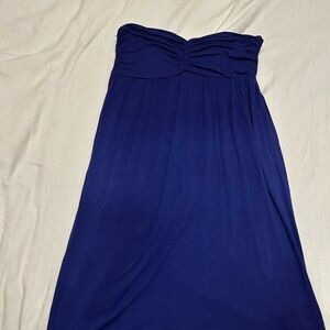Hollister Strapless Dress in Deep Blue